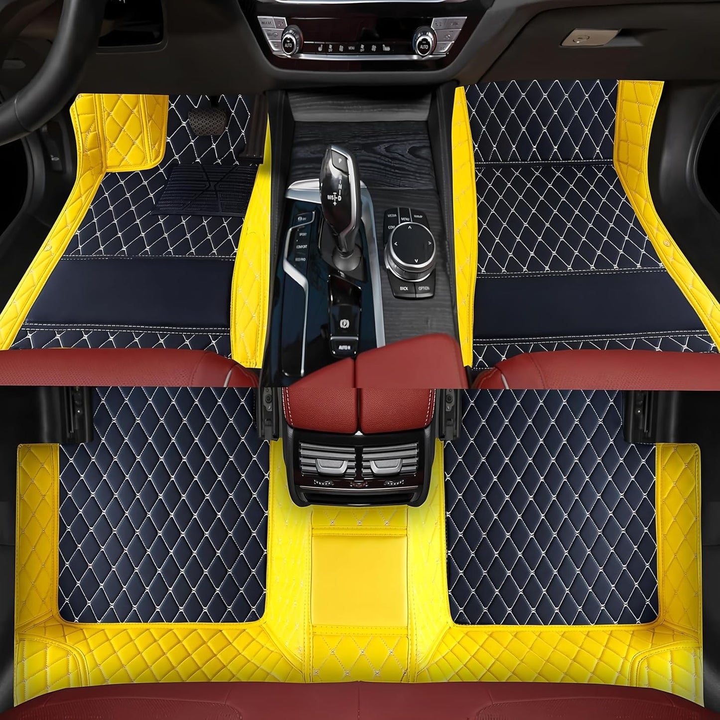 Customize All-Weather Protection Luxury Leather Floor Mats for Cars