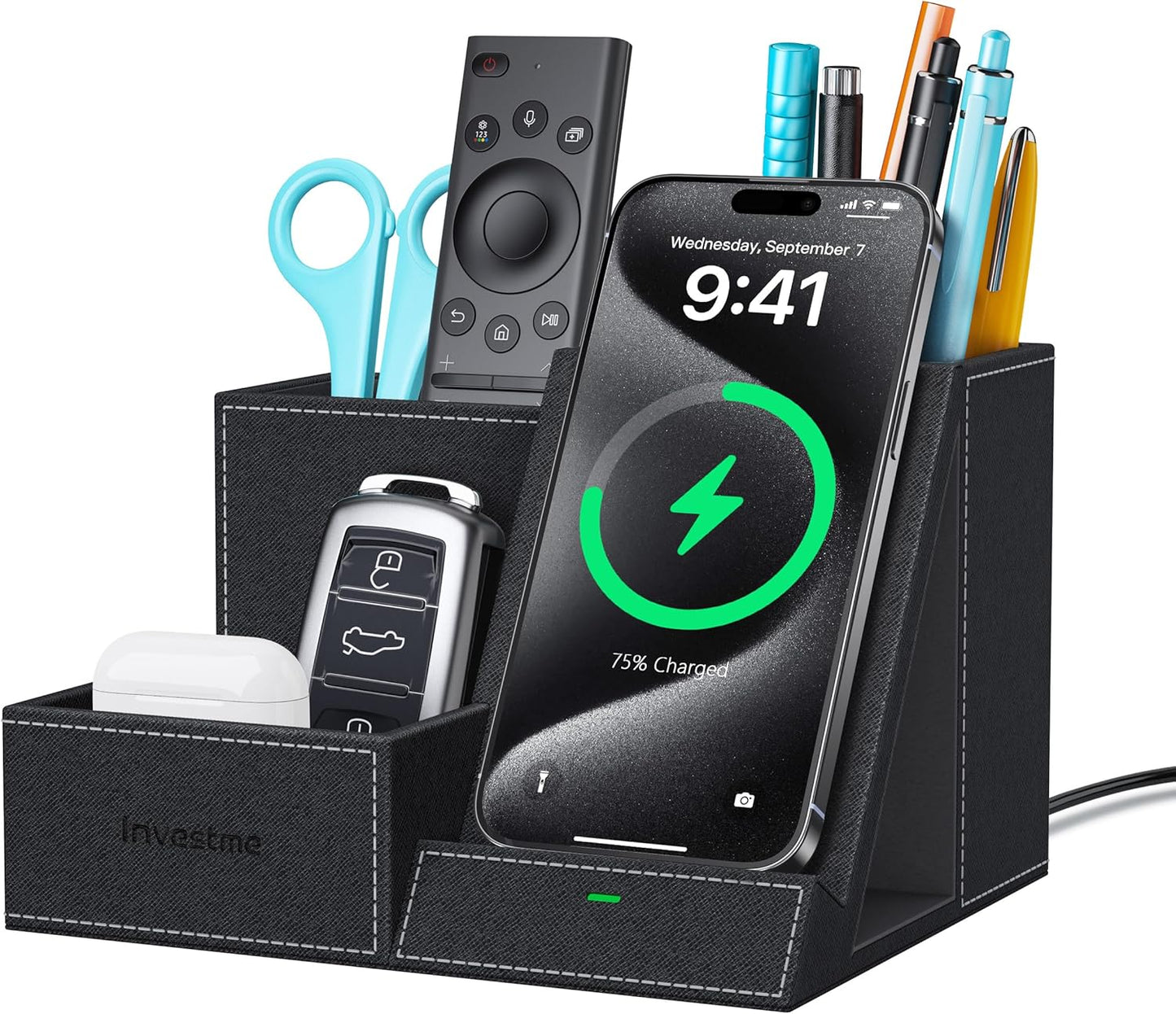 Wireless Charger with Desk Organizer for a Tidy Workspace