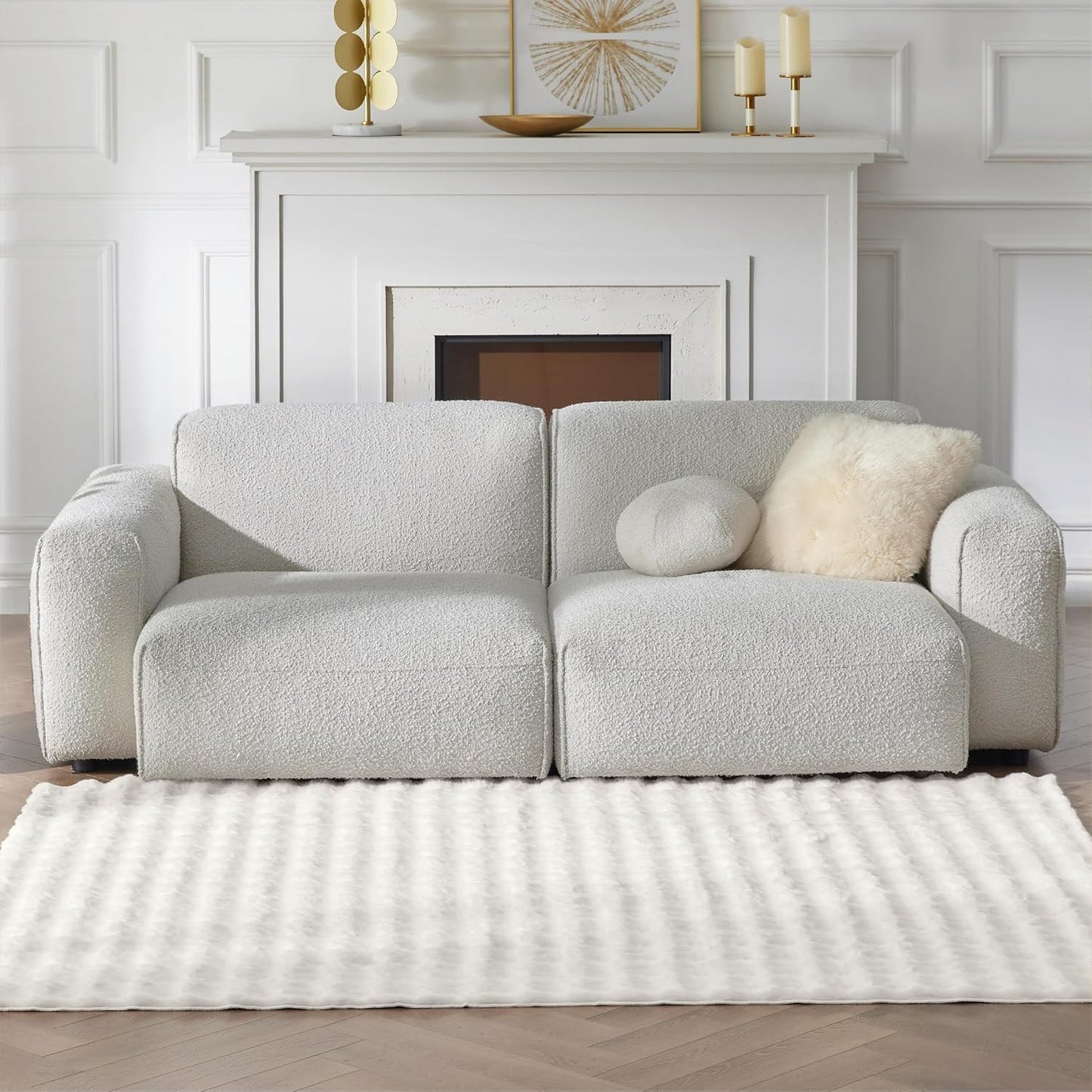 Bedsure Fluffy Area Rugs for Living Room - Soft Plush Non-Slip