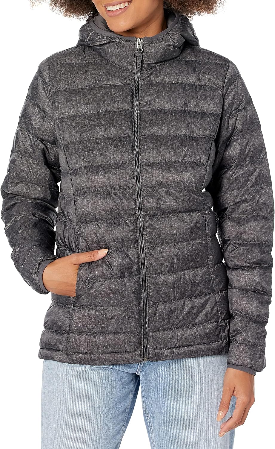 Lightweight Long-Sleeve Full-Zip Water-Resistant Puffer Jacket