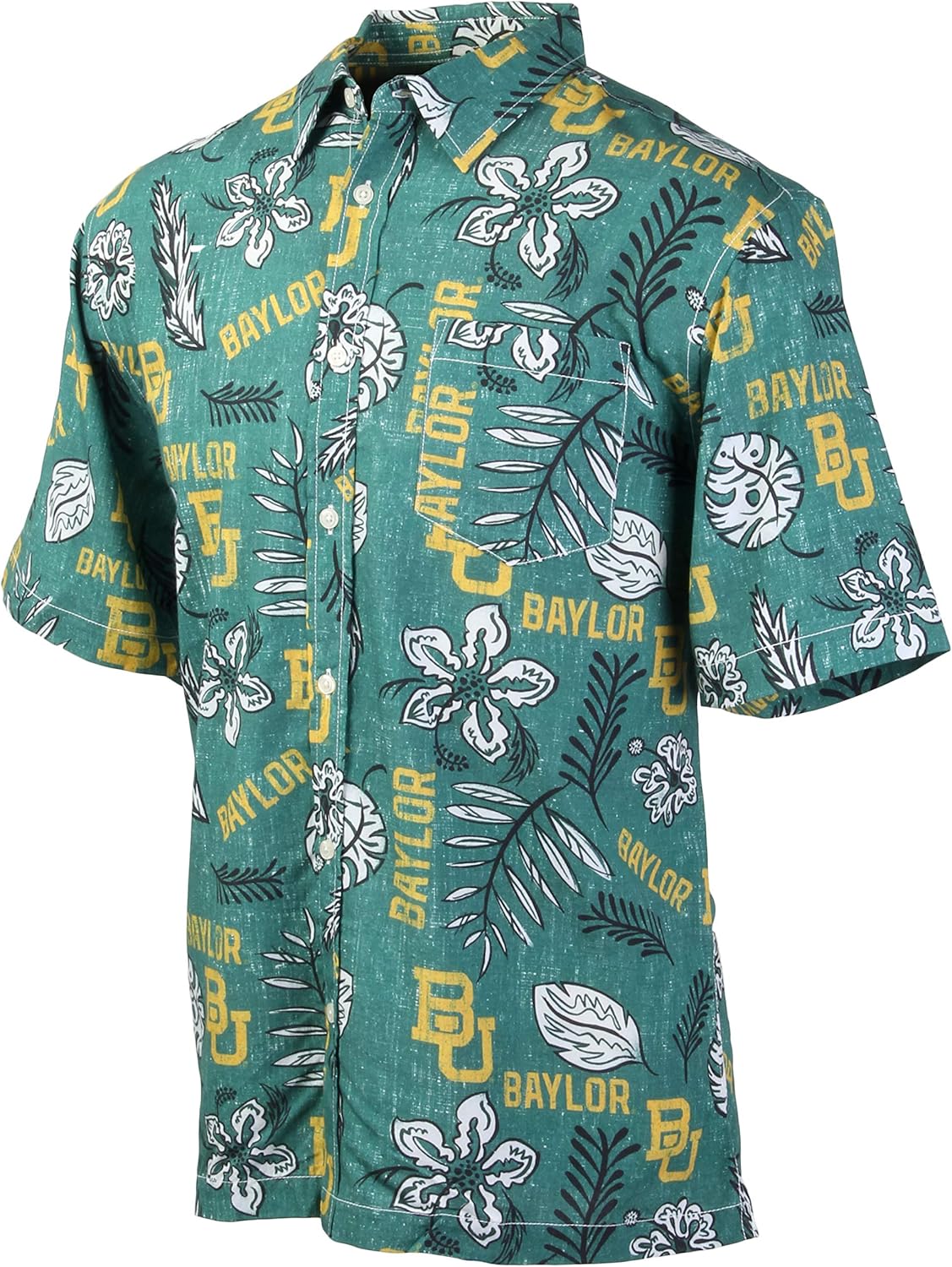 Wes and Willy Mens College Sports Fan Shirt Hawaiian Vintage Style