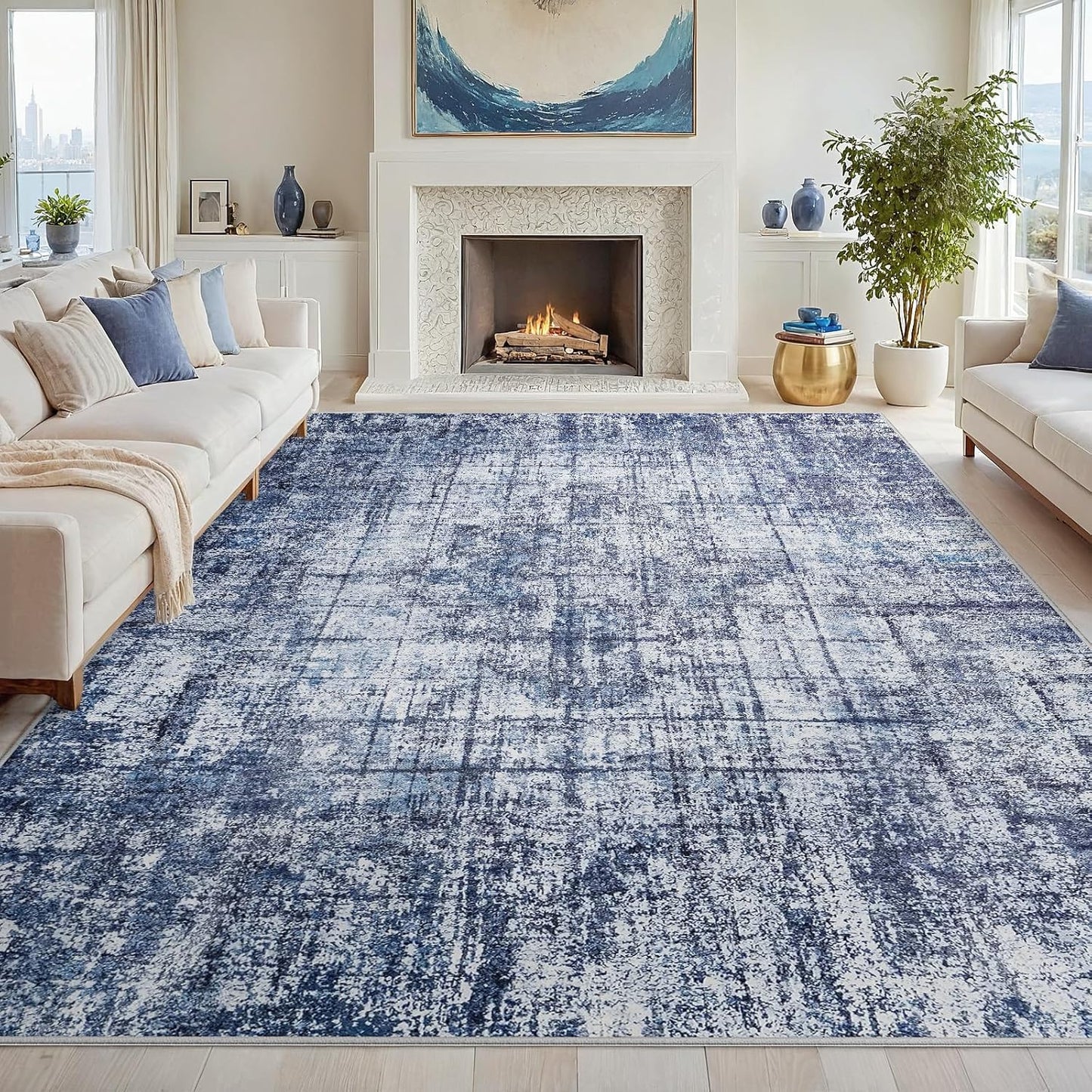 6x9 Area Rugs for Living Room: Soft Non-Shedding Carpet