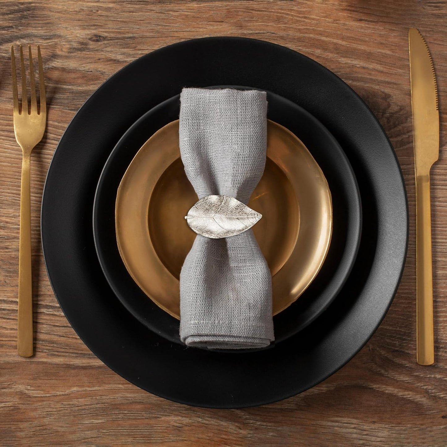 Elegant Silver Napkin Rings Set of 16 for Festive Table Decor