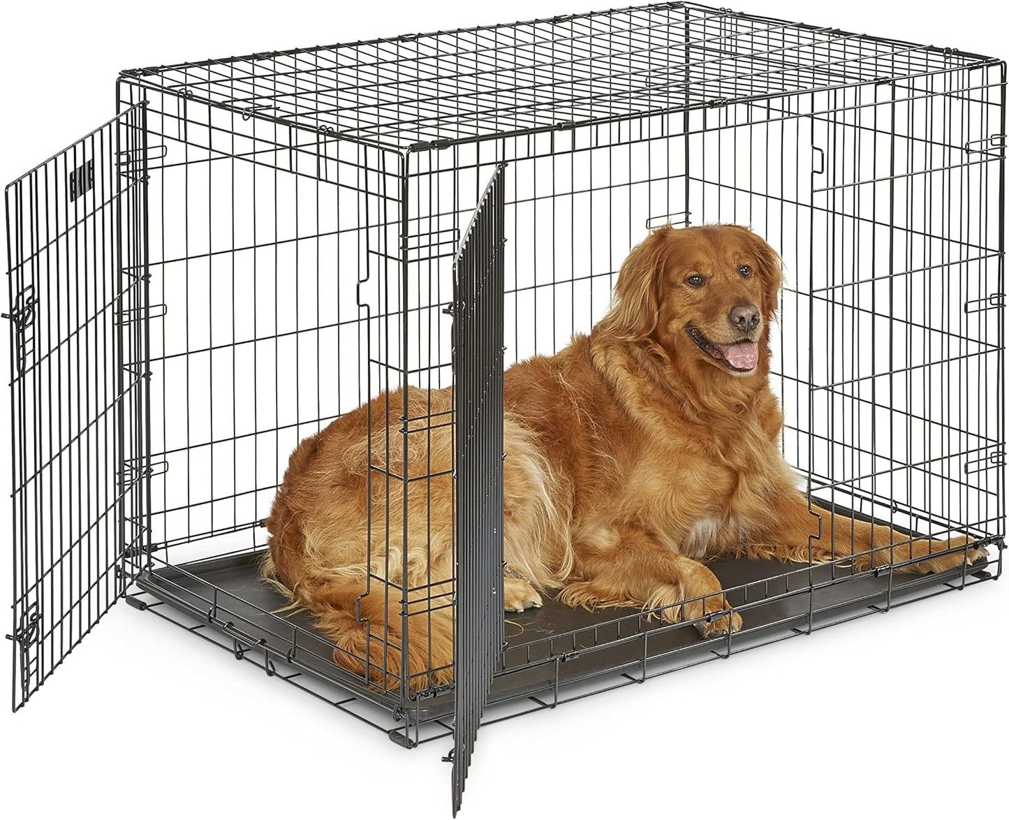 MidWest Homes for Pets 42-Inch Two-Door Dog Crate for Large Breeds