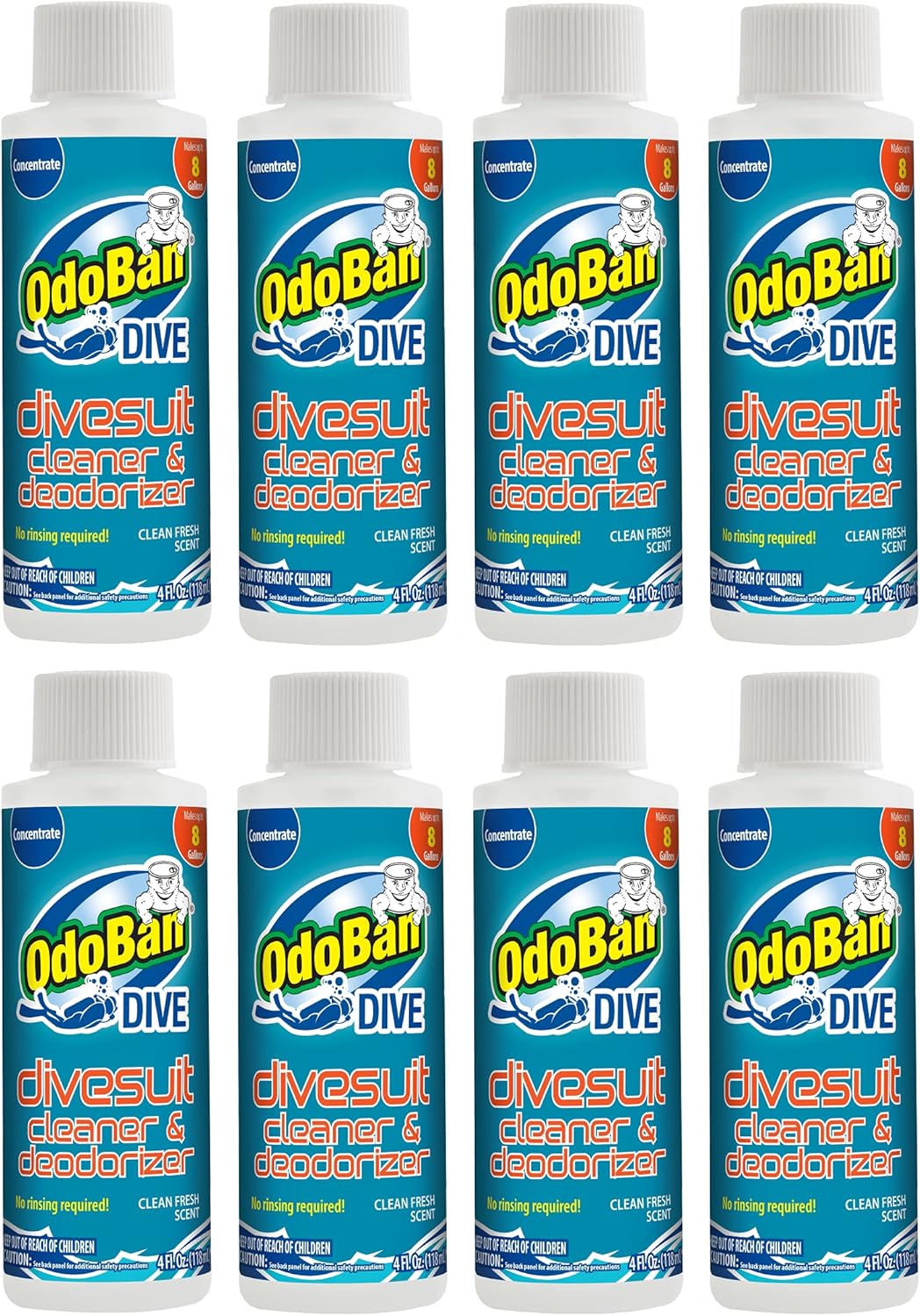 OdoBan Dive No-Rinse Wetsuit Cleaner Concentrate for Divers