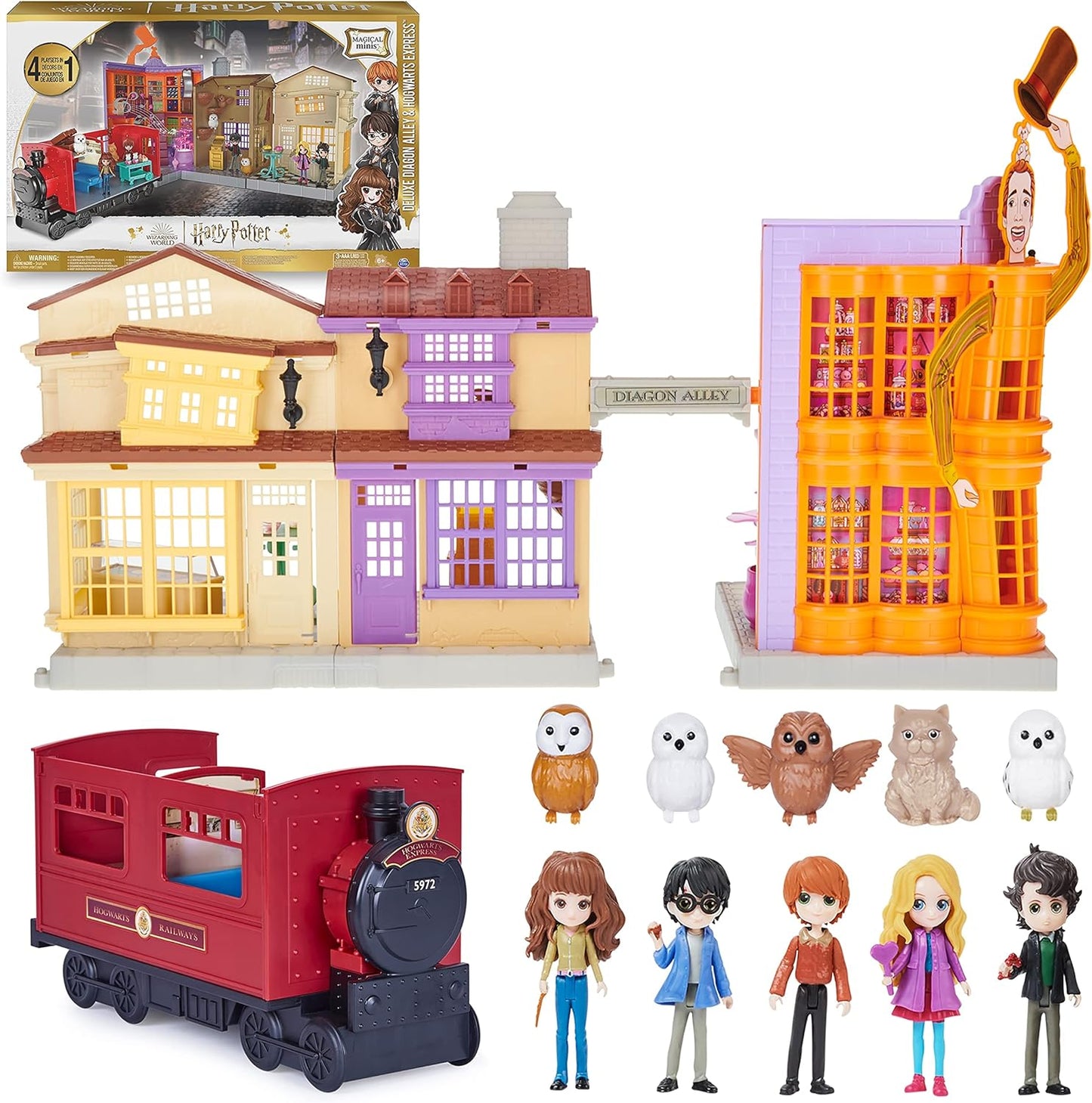 Wizarding World Harry Potter Deluxe Diagon Alley & Hogwarts Express