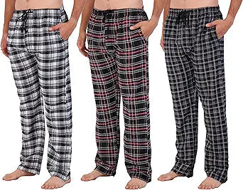 Real Essentials Men's Pajama Pants - Comfortable Lounge Bottoms