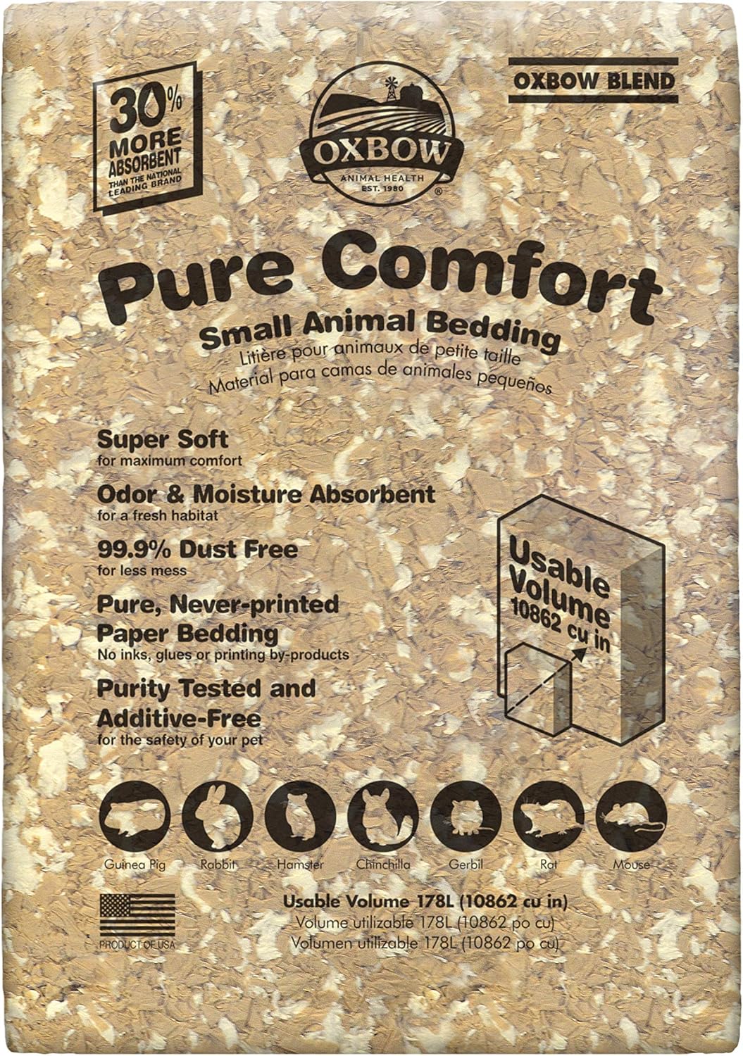 Oxbow Animal Health Pure Comfort Bedding for Small Pets