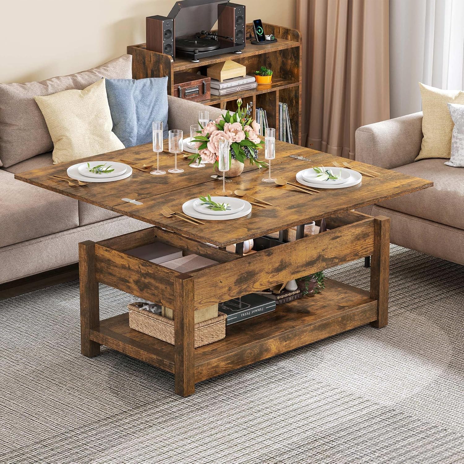 YITAHOME Lift Top Coffee Table: Multi-Function Storage – GearMustHave
