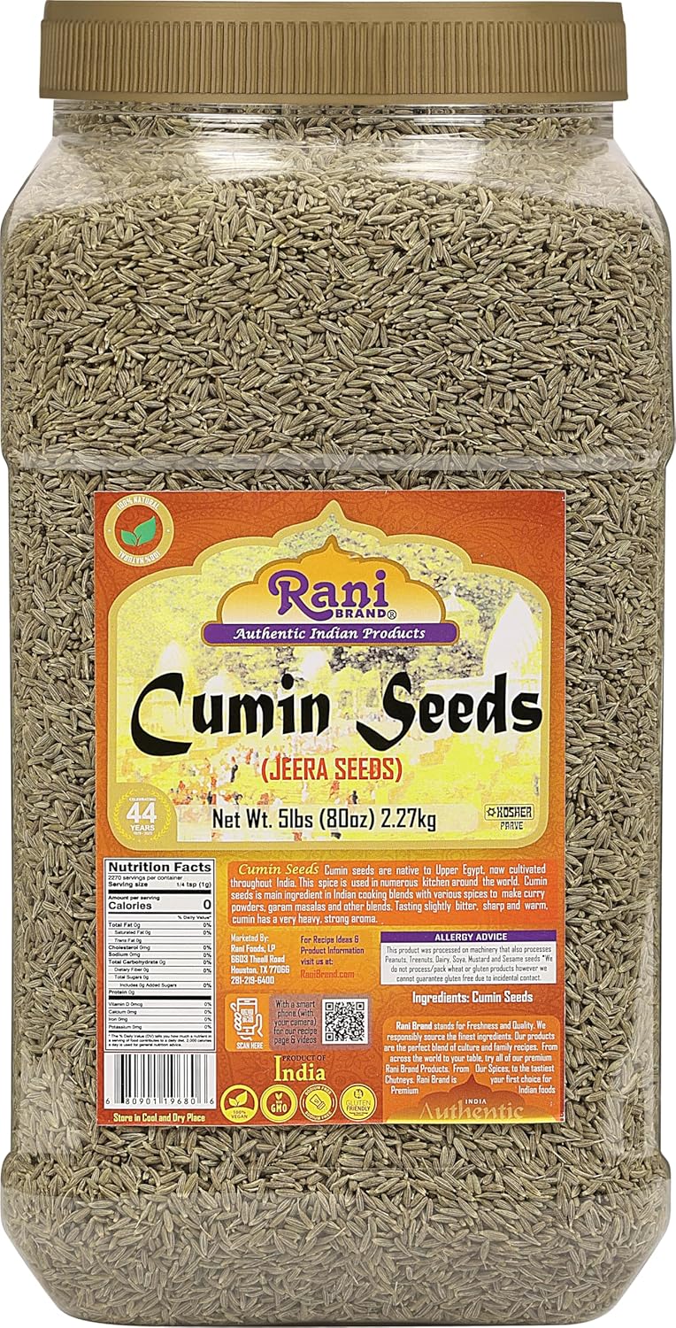 Rani Cumin Seeds Whole (Jeera) Spice - Authentic Indian Flavor