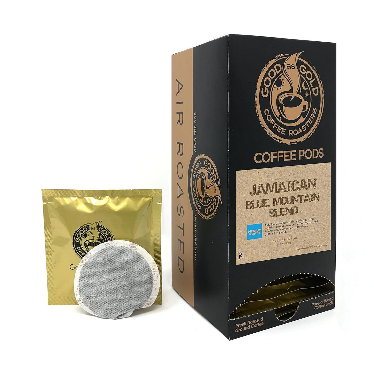 Golden Brew: Blue Mountain Jamaican Coffee Pods (18 Count)