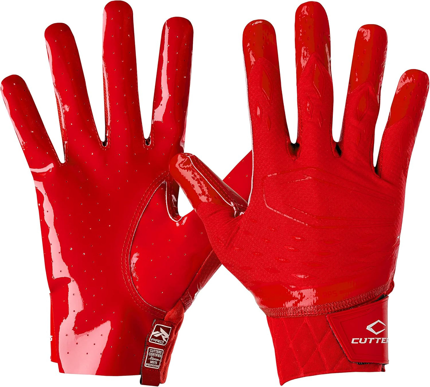 Cutters Rev Pro Football Gloves for Ultimate Grip and Comfort