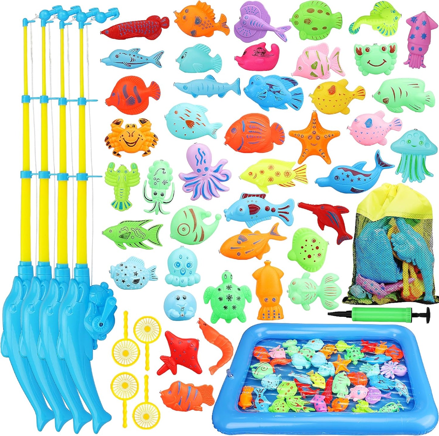 TOY Life Magnetic Fishing Game - Fun Bath Toy