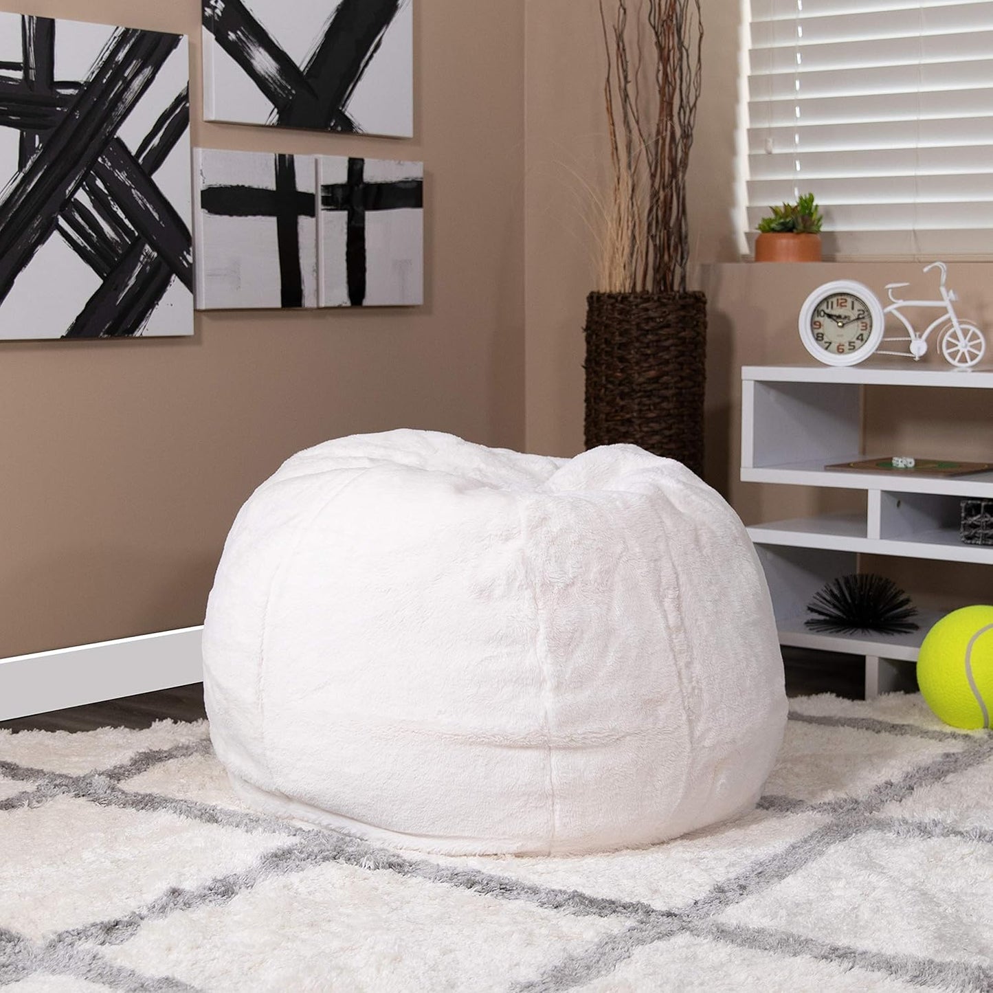 Cozy Kids Fluffy Bean Bag Chair