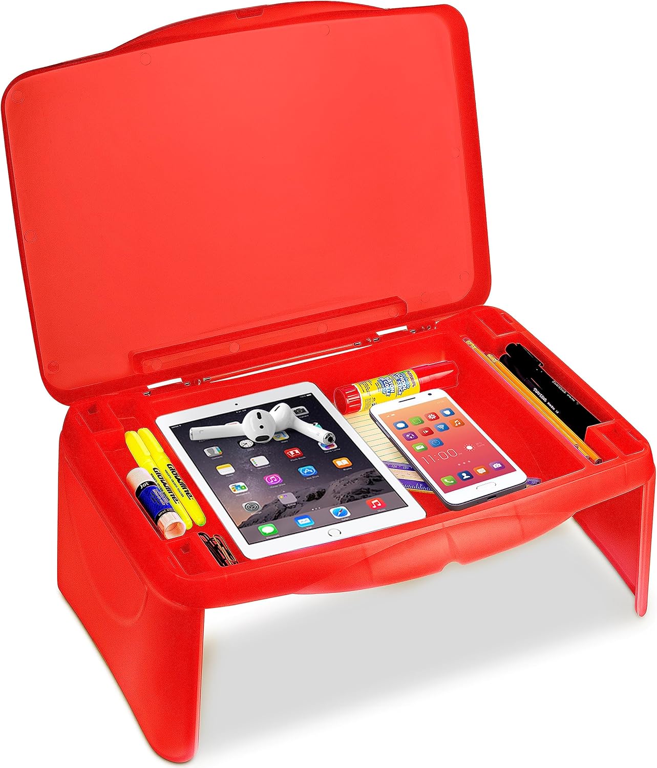 Portable Lap Desk for Kids & Adults - Red