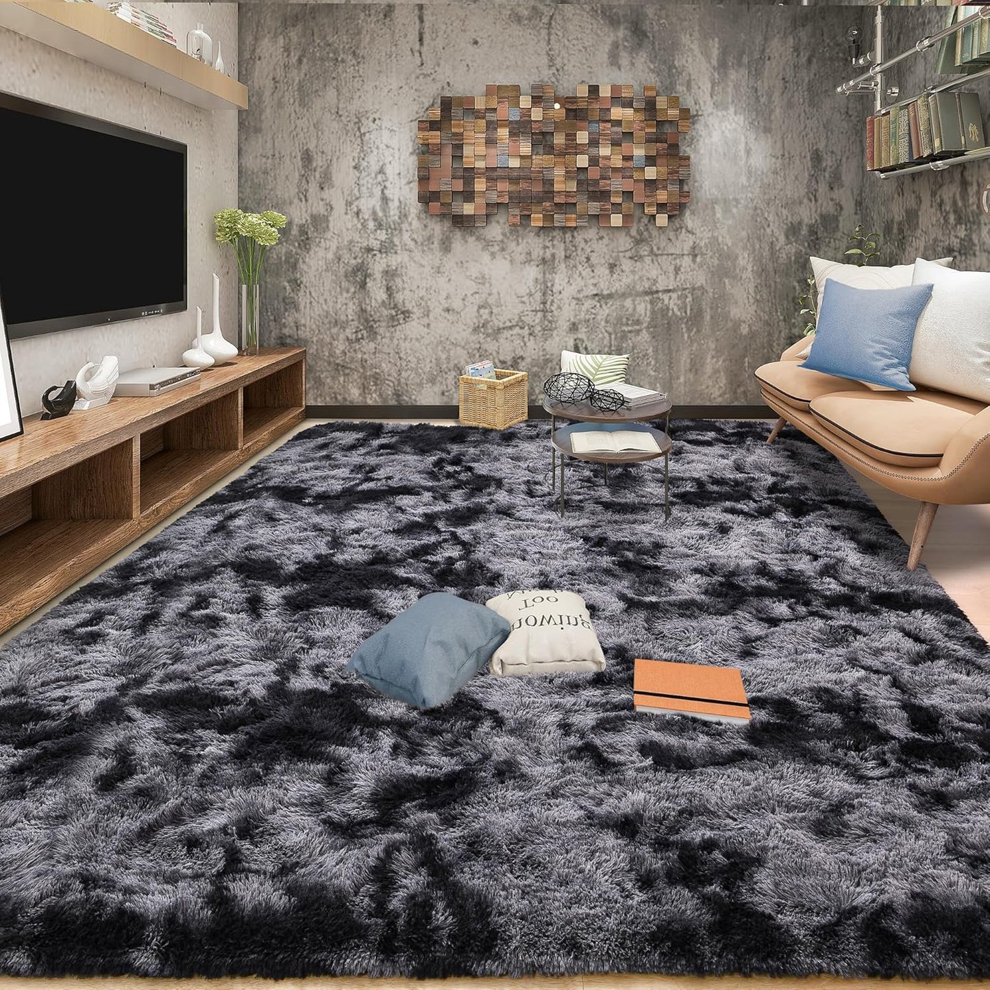 Tepook Area Rugs 10x14 for Living Room, Soft Plush Shaggy Rug