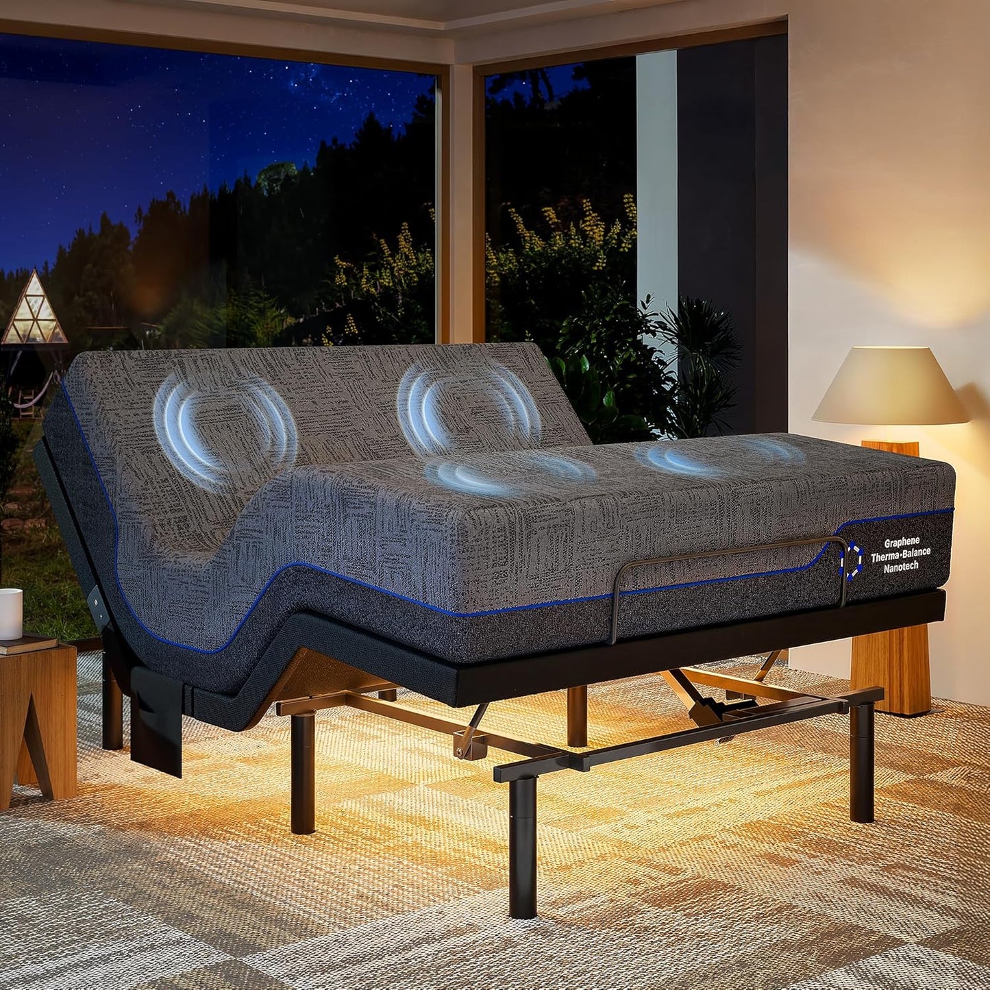 Marsail NS1 Adjustable Base with Cooling Gel Memory Foam Mattress