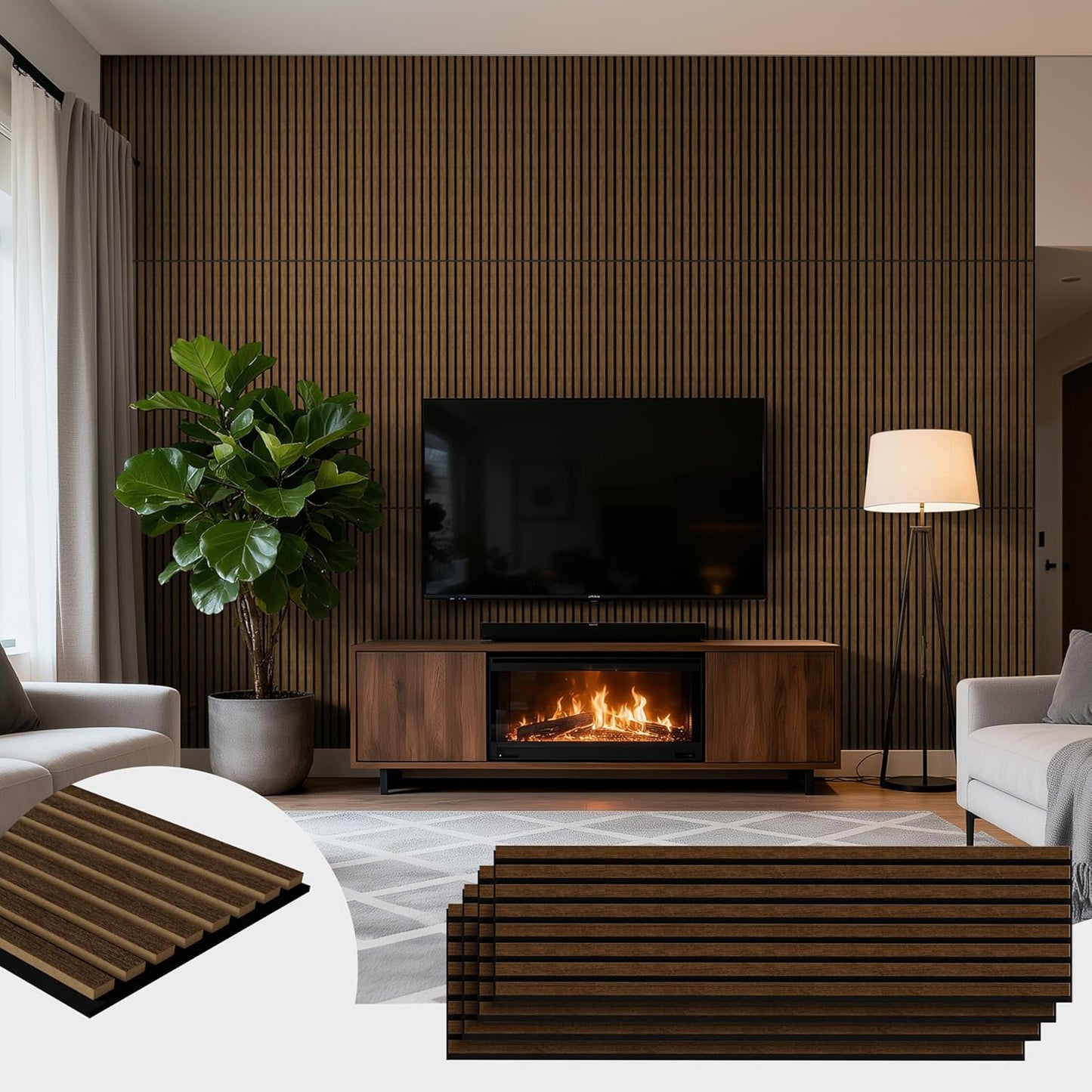 4PCS Acoustic Panels for Soundproofing and Interior Decor