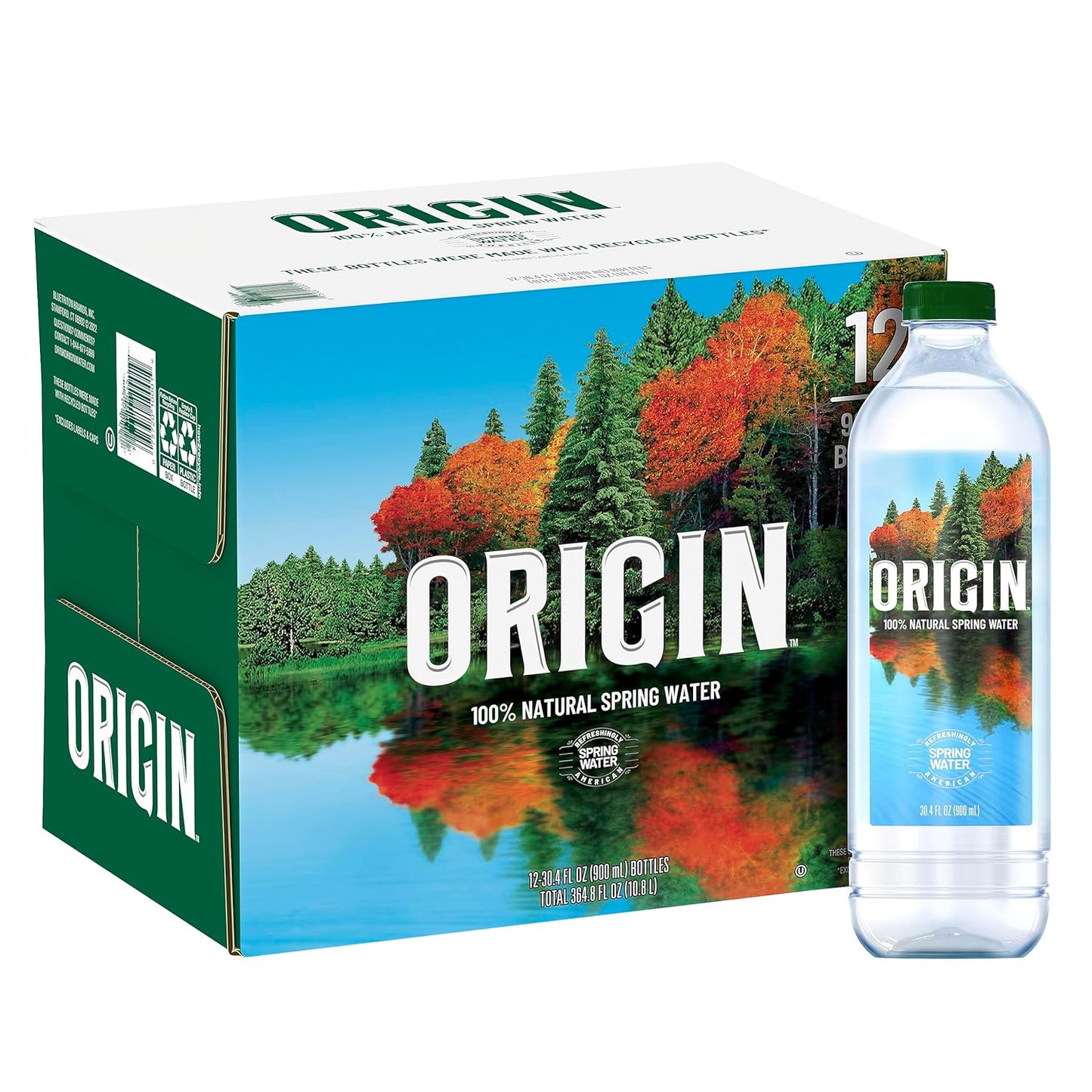 Natural Spring Water, 100% Origin, Eco-Friendly Bottles