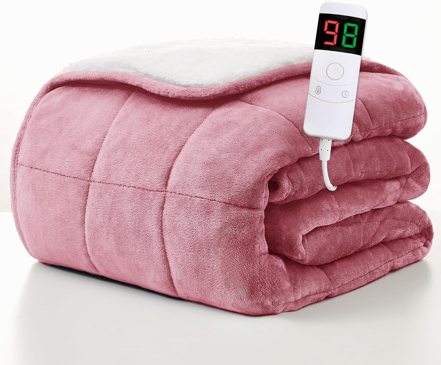 Homemate Heated Weighted Blanket - 50x60in Electric Throw