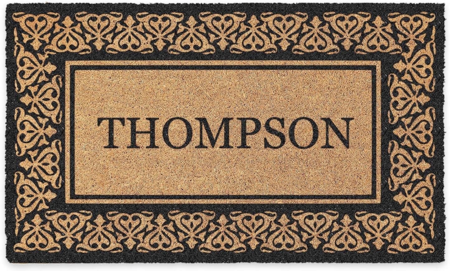 Personalized Coco Doormat with Blooming Hearts Design for Entryway