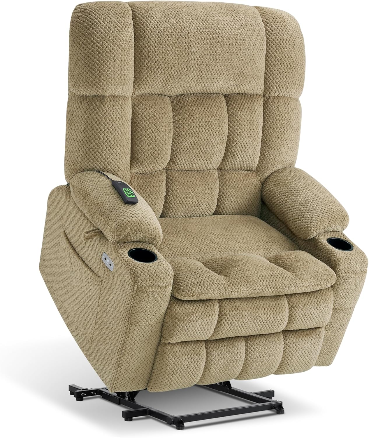 MCombo Oversized Power Lift Recliner Chair with Heat & Massage