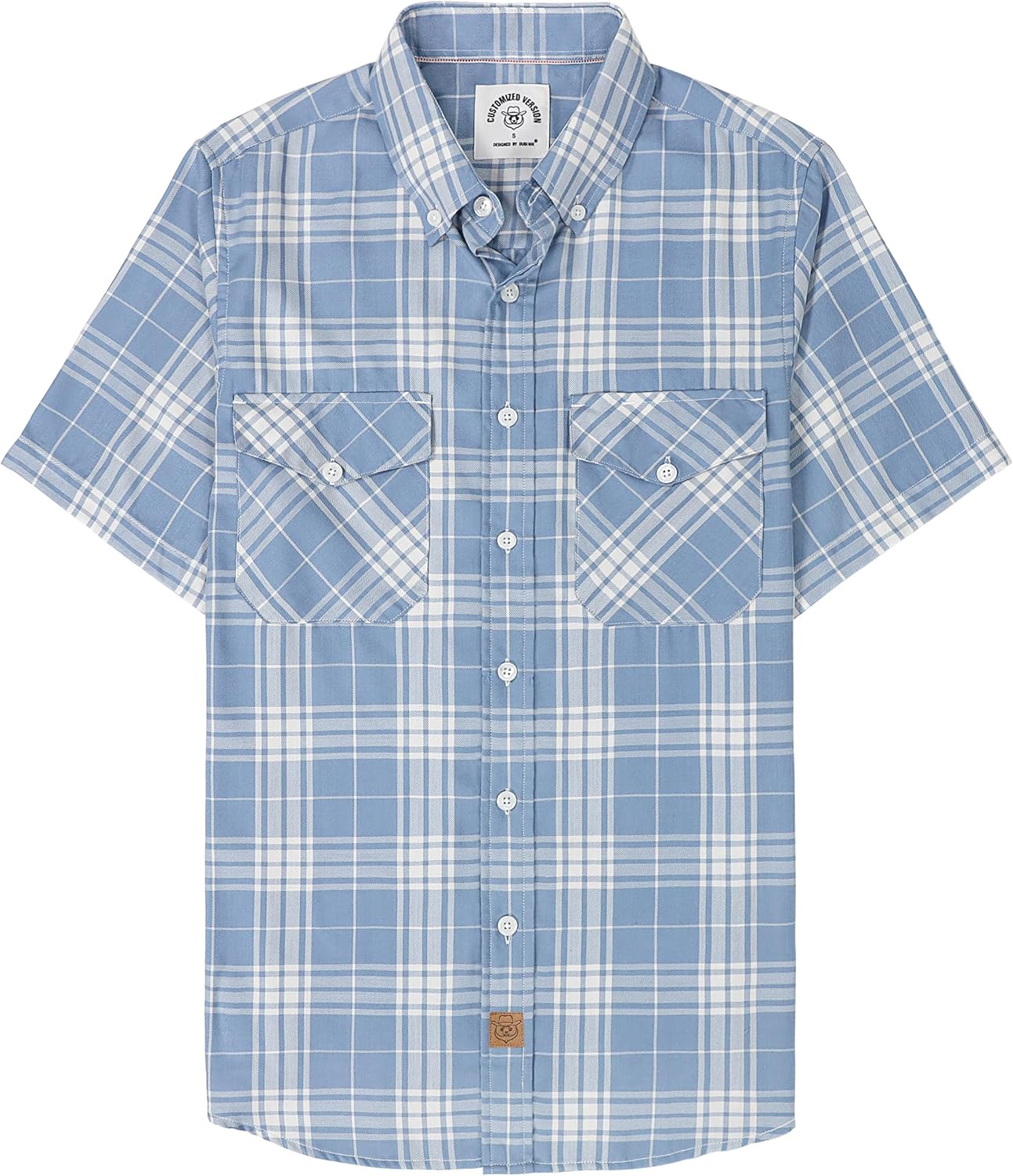 Dubinik Mens Short Sleeve Button Down Shirts for Casual Style