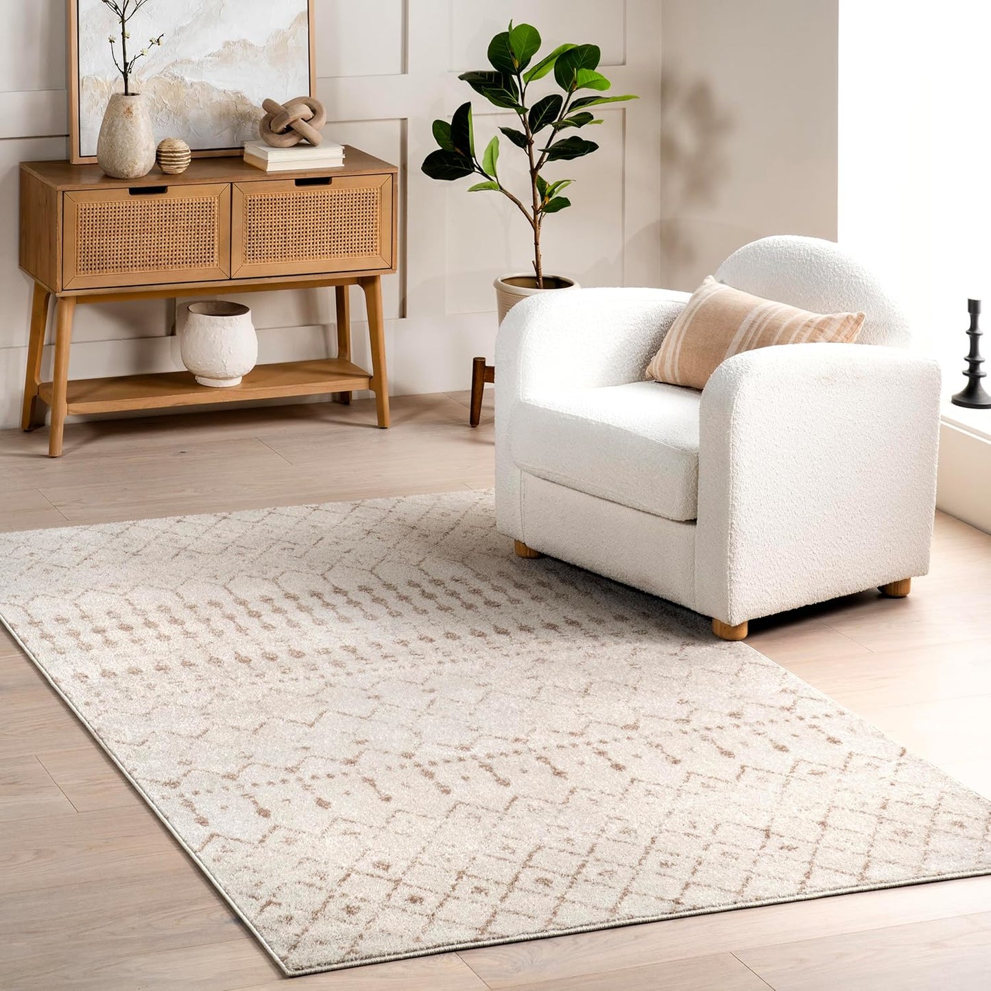 nuLOOM 6ft Round Moroccan Blythe Area Rug for Any Room