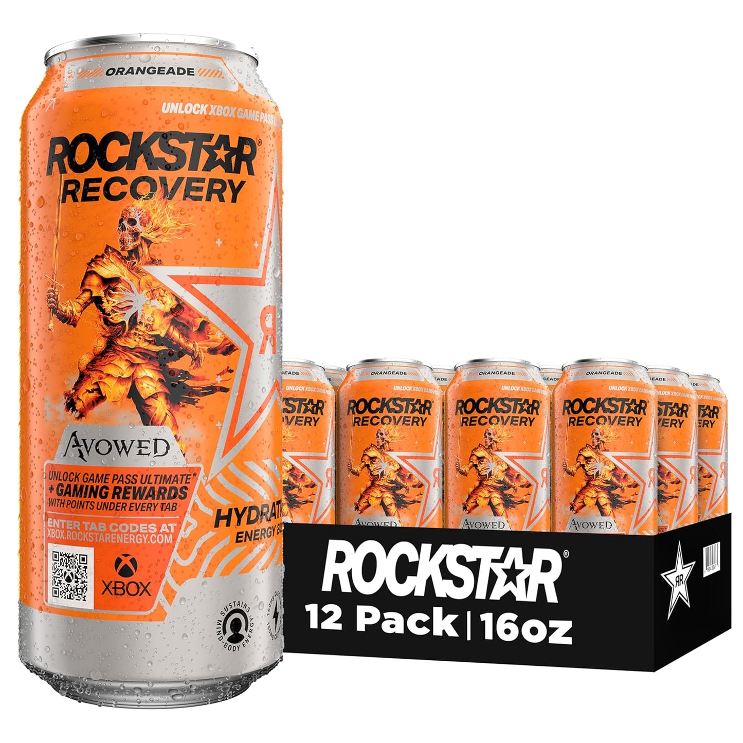 Revitalize with Rockstar Energy Orange - 16oz (Pack of 12)