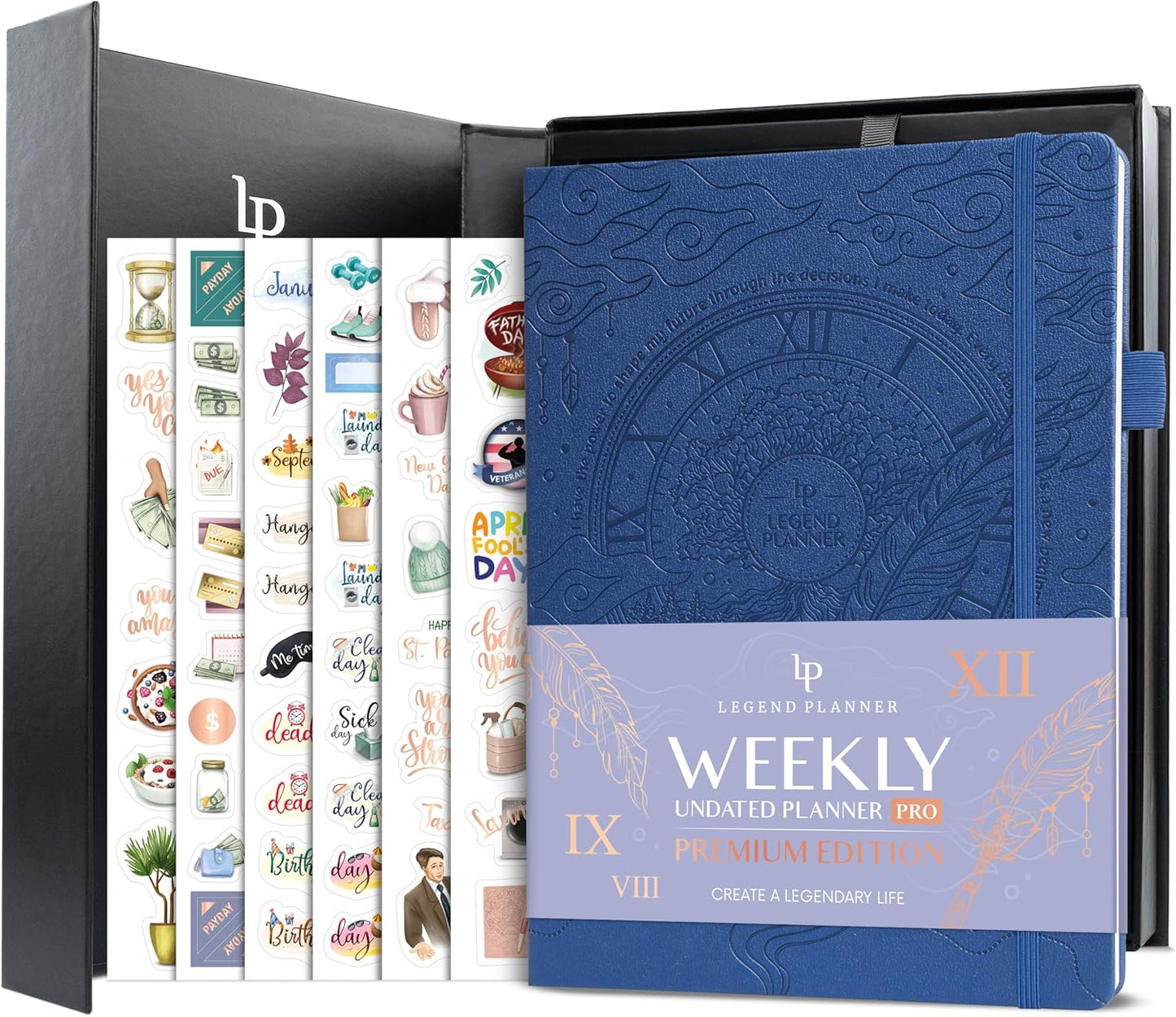 Legend Planner PRO Premium Large Undated Weekly & Monthly Planner