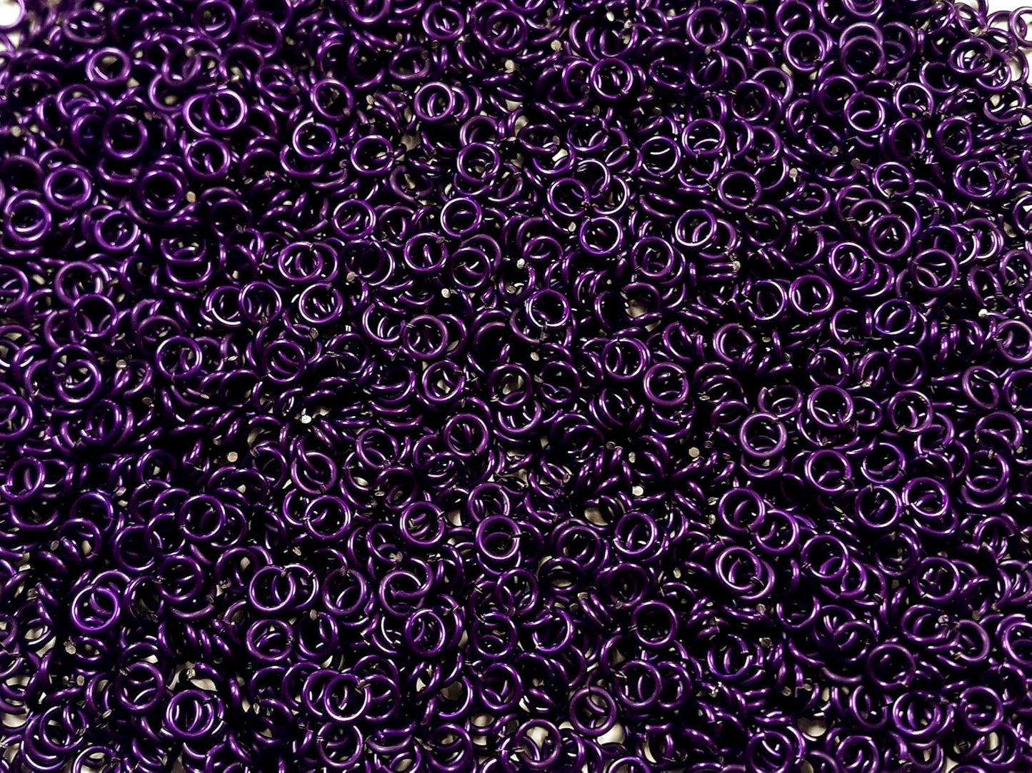 Chainmail Joe 1/2 Pound Violet Anodized Aluminum Jump Rings