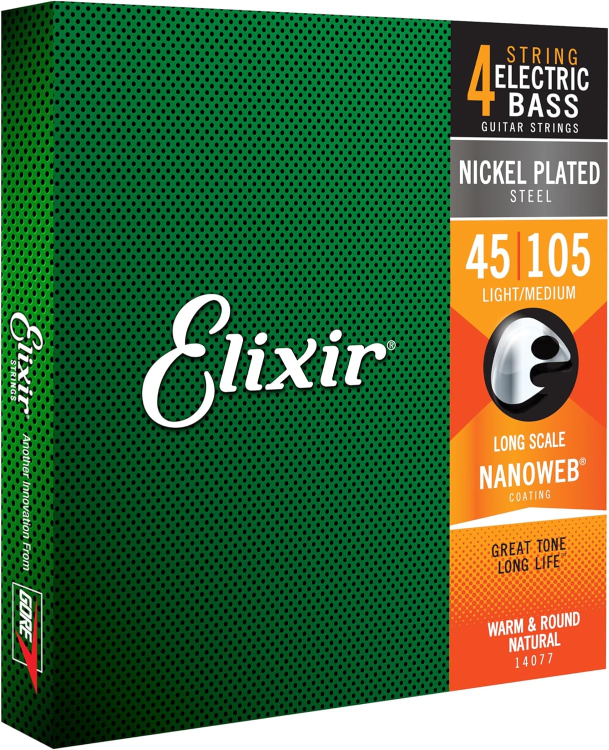 Elixir Bass Strings w NANOWEB Coating - Long Lasting Tone