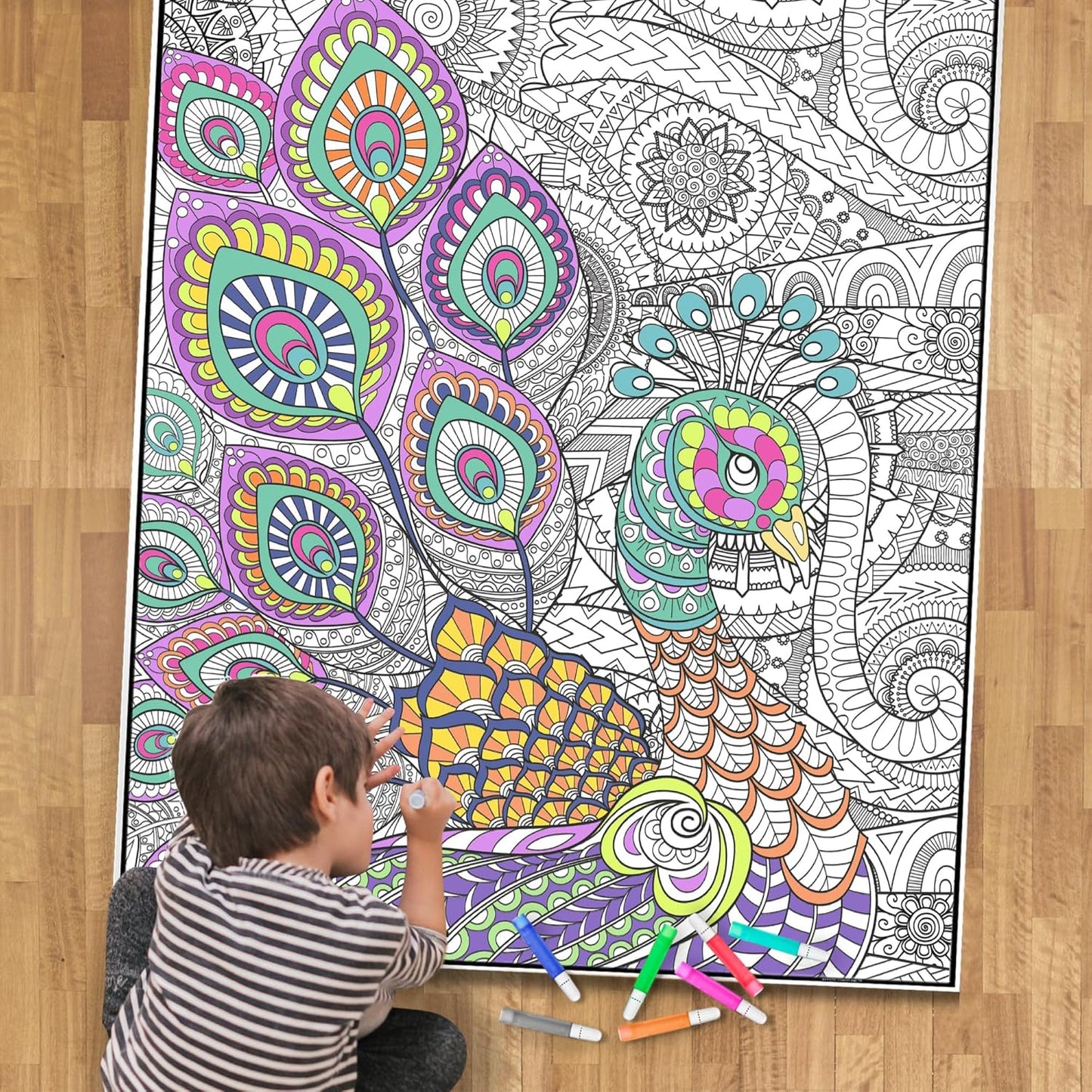 Giant Coloring Poster - Premium Jumbo Sheets for Fun & Relaxation