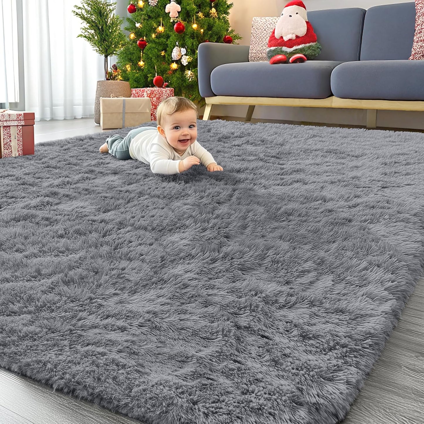 OLANLY 6x9 Machine Washable Area Rug for Living Room and Bedroom