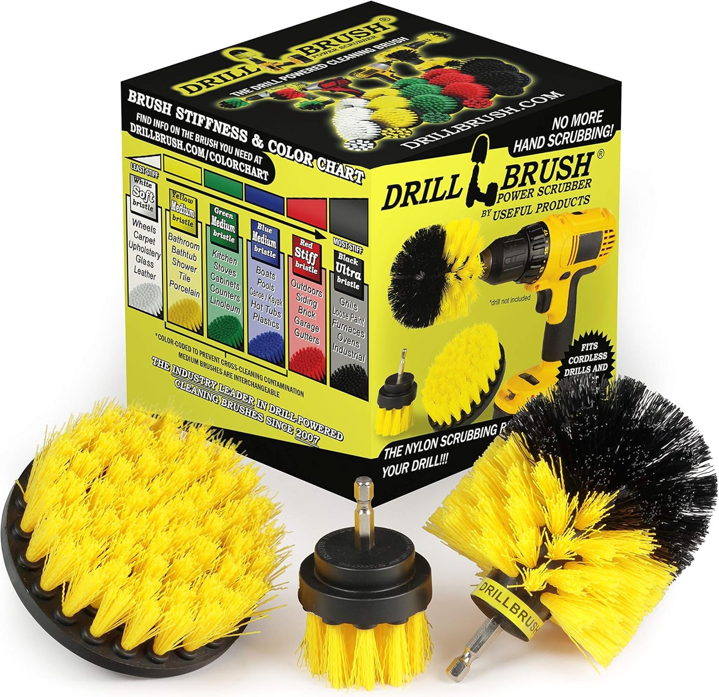 Ultimate Bathroom Drill Brush Set