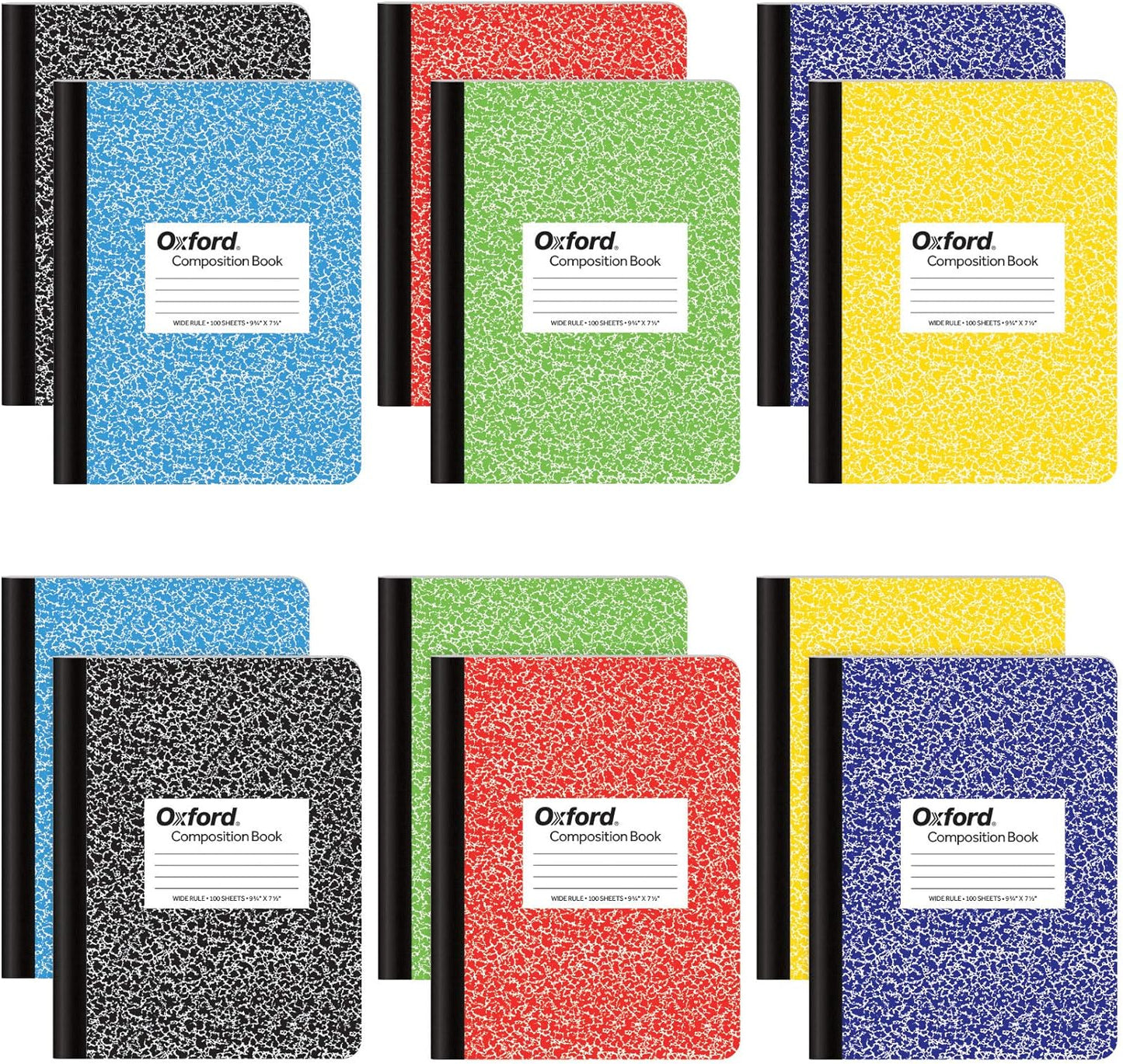 Tops Wide Ruled Composition Notebooks - 12 Pack