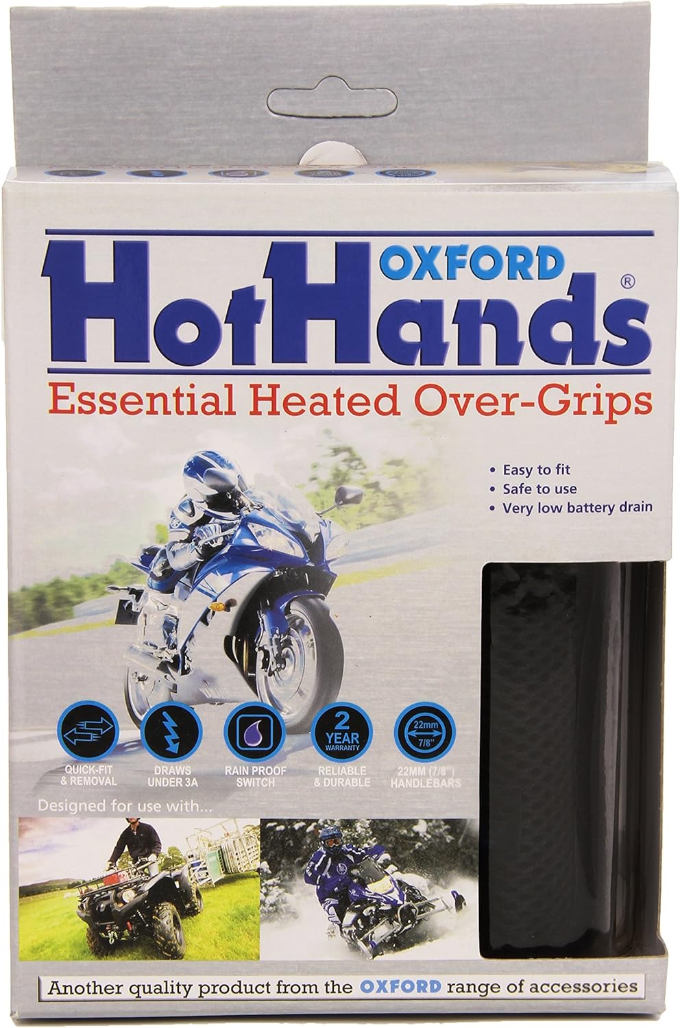 Oxford Essential HotHands Heated Motorcycle Grips for Comfort