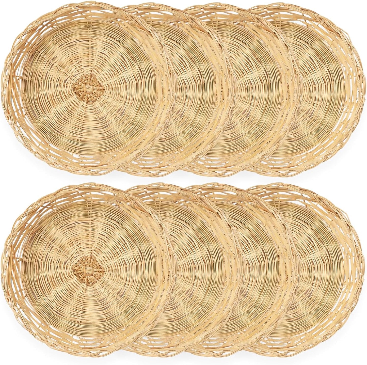 Cheardia 10 Reusable Bamboo Plate Holders
