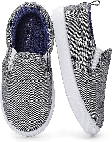 STQ KIDS Slip On Canvas Shoes for Toddler Boys & Girls