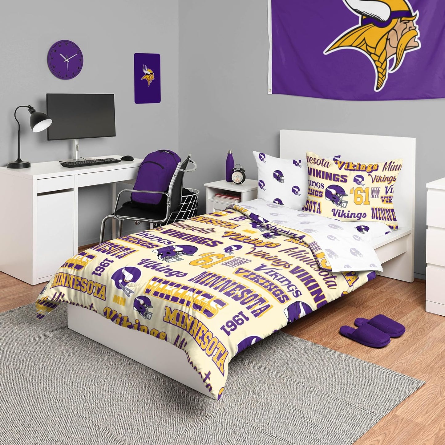 NFL Team Logo Bed in a Bag Comforter Set for Ultimate Fans