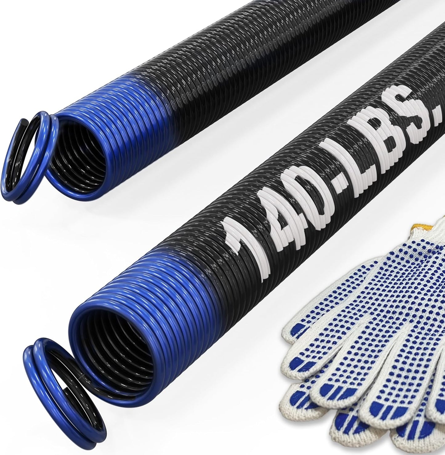 140-lbs Garage Door Extension Spring Pair for 2-Car Doors