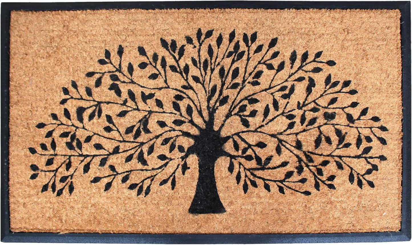 Natural Coir Flocked Doormat for Heavy Duty Entryways