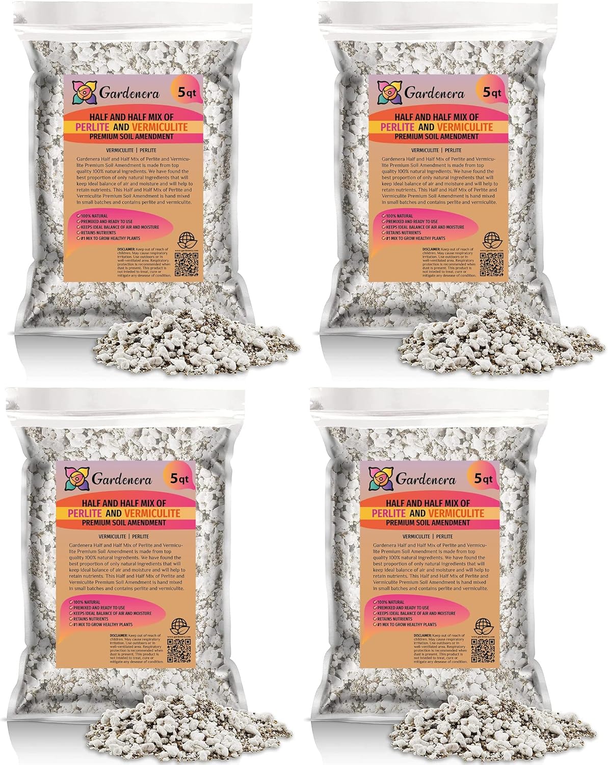 Gardenera Half and Half Mix of Perlite and Vermiculite for Plants