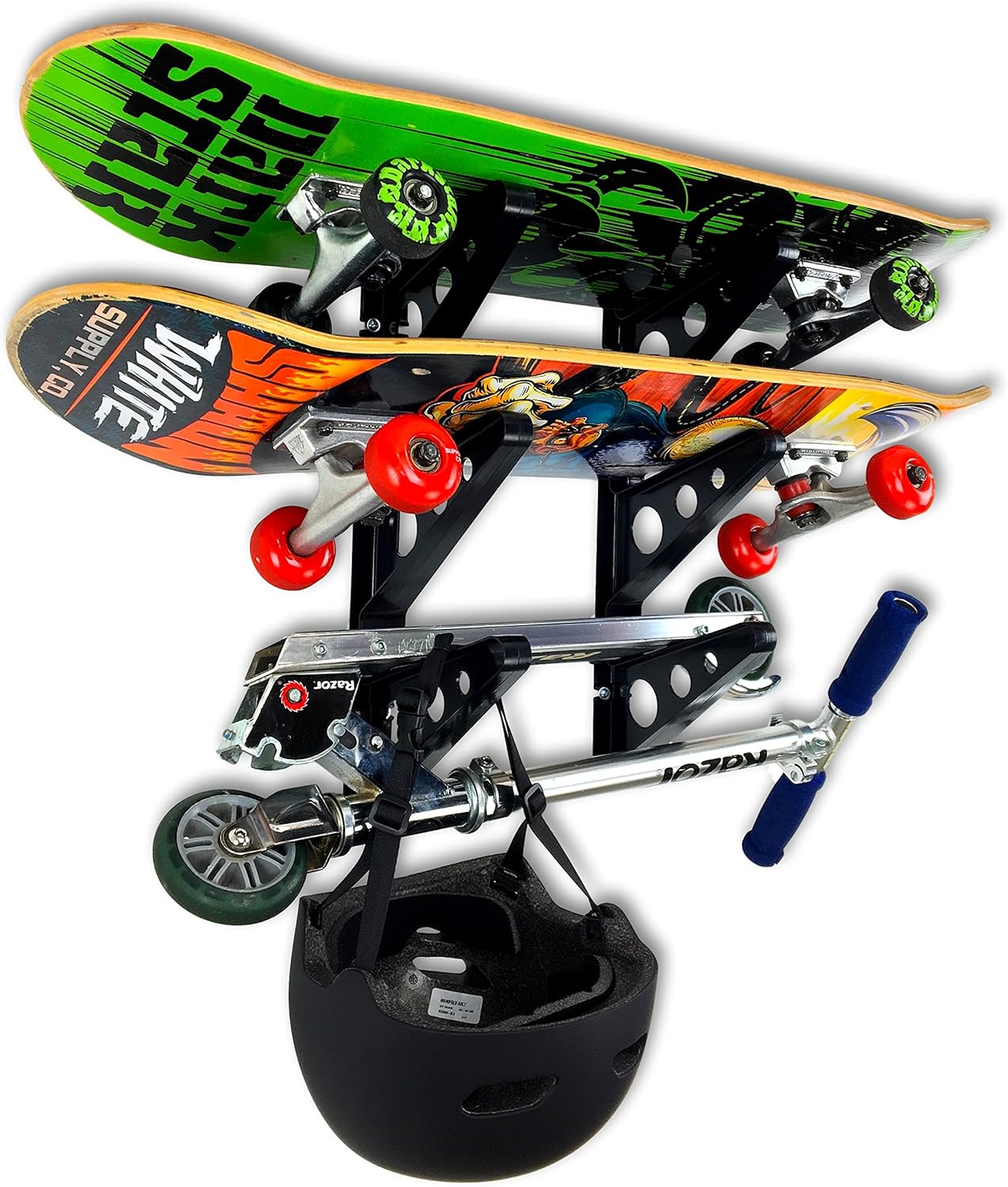 Space-Saving Skateboard Storage Rack by StoreYourBoard