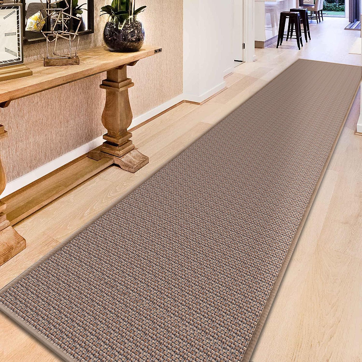 GOYLSER 12ft Long Carpet Runners for Hallway Non Slip Rug
