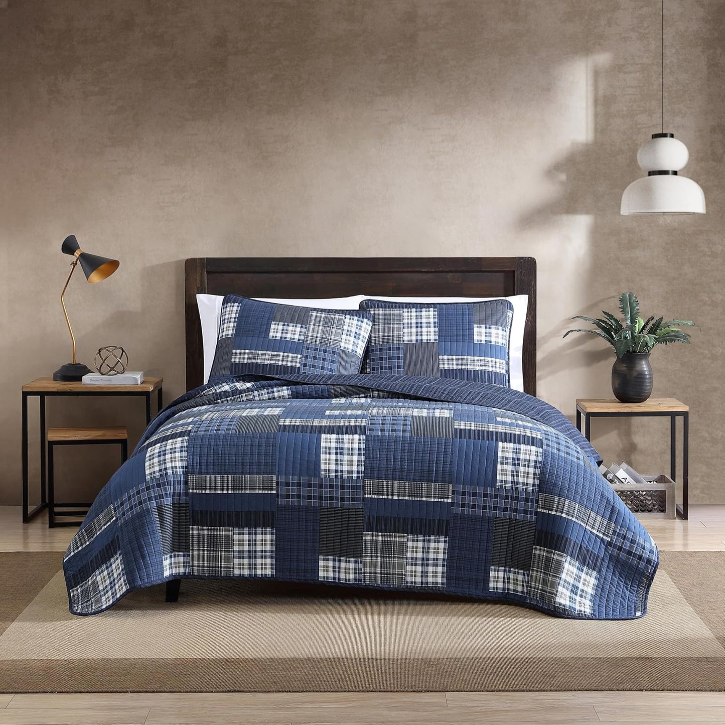 Eddie Bauer Twin Quilt Set, Reversible Cotton Bedding for All Seasons