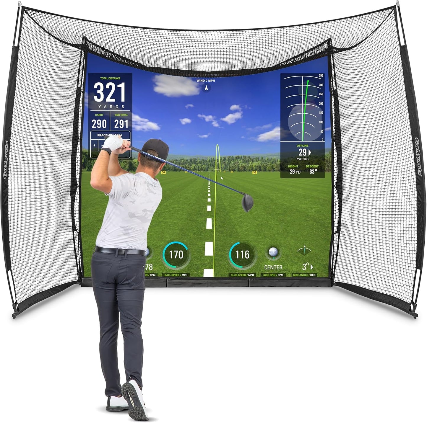 GoSports Range Cage 10 x 8 ft Golf Practice Hitting Net Review