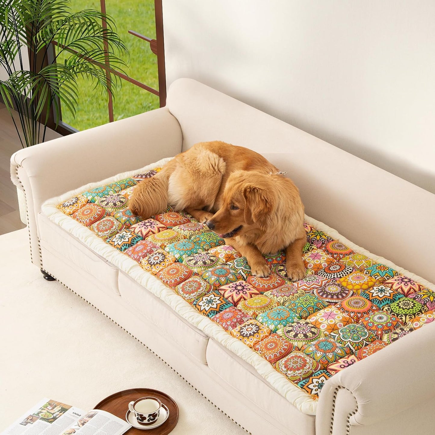 Washable Dog Couch Cover for Sectional and L/U Shape Furniture