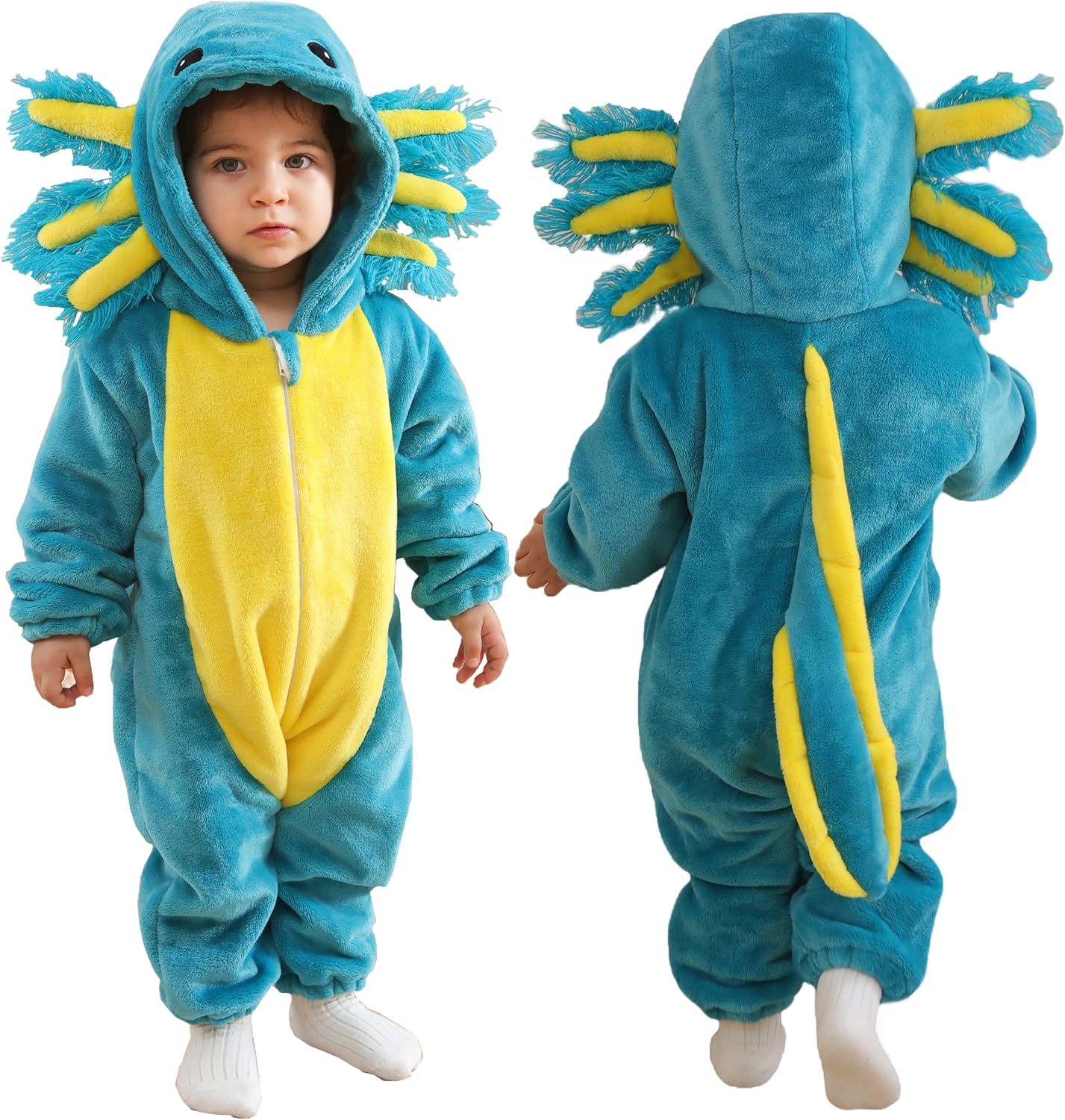 Adorable Unisex Baby Axolotl Costume for Halloween Fun