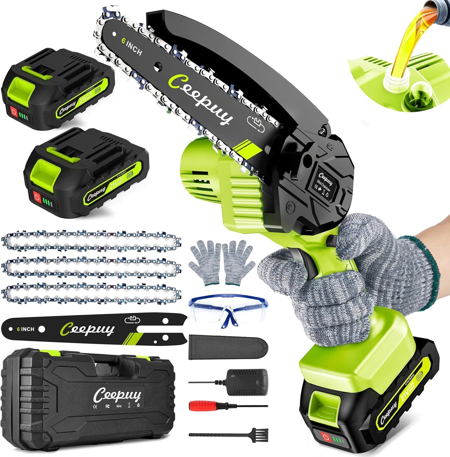 Mini Chainsaw Cordless for Effortless Tree Trimming and Cutting